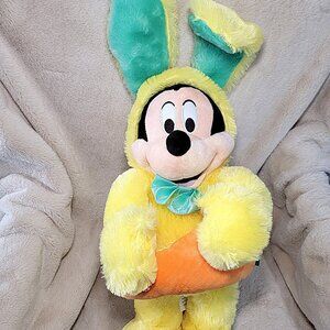 Disney Mickey Mouse Easter Bunny Plush Door Porch Gemmy Greeter 24in
